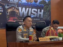 Resmi Pimpin Polres Maros, AKBP Devi Sujana Konsolidasi Internal Lewat Commander Wish