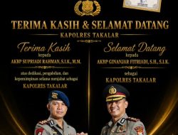 AKBP Ginanjar Fitriadi Resmi Pimpin Polres Takalar, Harian Rakyat Sulsel Sampaikan Apresiasi