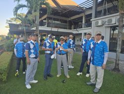 Lakukan Pukulan Perdana, Aksa Mahmud Resmi Buka Turnamen Golf Rakerkonas APINDO XXXV