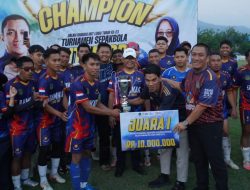 Damkar Juara, Bupati Irwan Ikut Cetak Gol Warnai Final Turnamen Antar-OPD Lutim