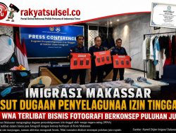 Buka Jasa Fotografi Ilegal, Sembilan WNA Asal Tiongkok dan Malaysia Diamankan Petugas Imigrasi Makassar 