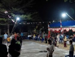 Pantau Lomba HUT RI ke-81, Bhabinkamtibmas Bacukiki Barat Ajak Warga Jaga Kamtibmas