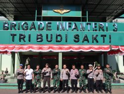Sinergitas TNI dan Polri, Kapolres Maros Gelar Kunjungan Silaturahmi dengan Brigif Para Raider 3 Kostrad Kariango