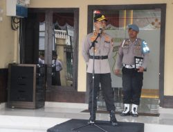 Apel Pagi Jam Pimpinan, Kapolres Parepare Ingatkan Anggota Tertib Lalu Lintas dan Jauhi Narkoba Serta Judi Online