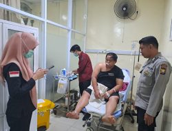 Personel Polres Parepare Kecelakaan Tunggal, Tim Sidokkes Pastikan Perkembangan Medis