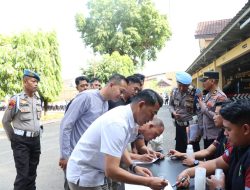Ratusan Personel Polres Maros Ikuti Gaktibplin dan Pemeriksaan Urine oleh Propam Polda Sulsel