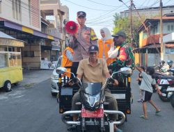 Keliling Kampung Pakai Viar 3 Roda, Aipda Abbas Sampaikan Imbauan Kebakaran Lewat Toa