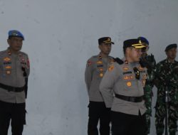 Polres Parepare Gelar Apel Gabungan Kesiapan Pengamanan PSM Makassar Vs Persita Tangerang di Stadion BJ Habibie