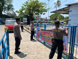 Waspada Calo di Pelabuhan Nusantara Parepare, Polsek KPN Pasang Spanduk