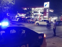 Jaga Kondusivitas Wilayah, Polsek Bacukiki Gelar Patroli Blue Light
