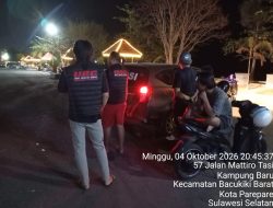 URC Resmob Turun Malam di Parepare, Kendaraan Parkir Jadi Perhatian