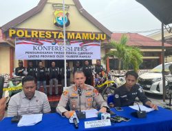 Polresta Mamuju Ringkus Tiga Tersangka Pelaku Curanmor Lintas Provinsi