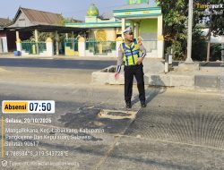 Jelang Musim Hujan dan Nataru, Satlantas Polres Pangkep Survei Jalan Rusak dan Titik Rawan Kecelakaan