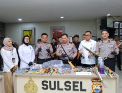 Konferensi Pers Polda Sulsel: Ungkap Dua Kasus Dugaan TPPO, Delapan Calon PMI Diselamatkan